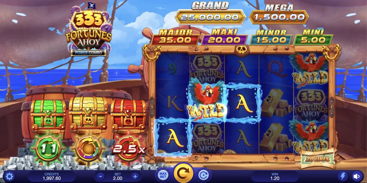 333 Fortunes Ahoy Power Combo